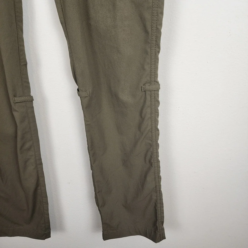 Clothing Arts P Cubed‎ Pickpocket Proof Olive Green Pants Women's Size 8 Tall